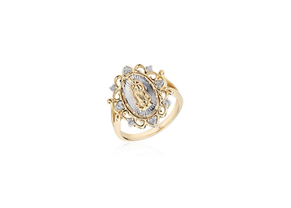 Mother Mary Ring with CZ's